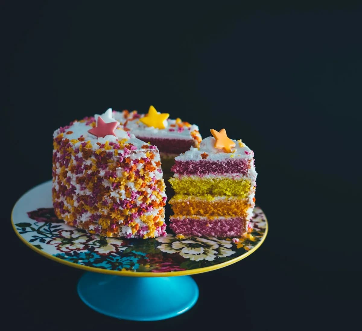 Fluffy sponge cake with creamy filling