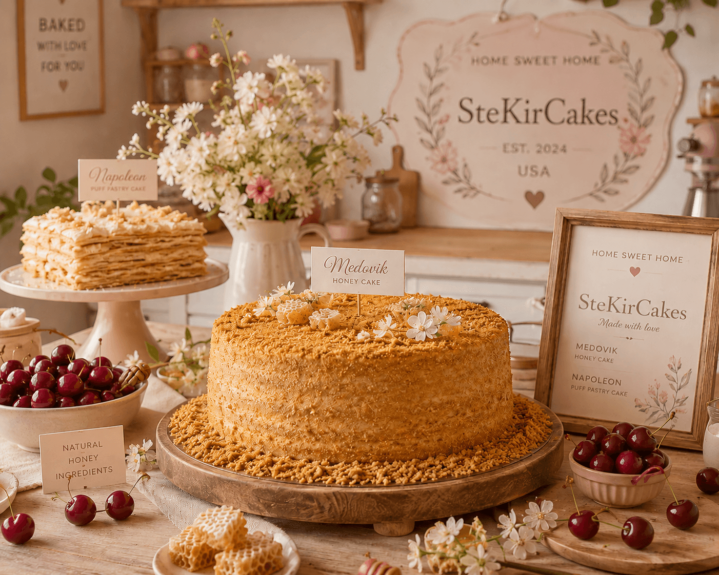 Medovik cake